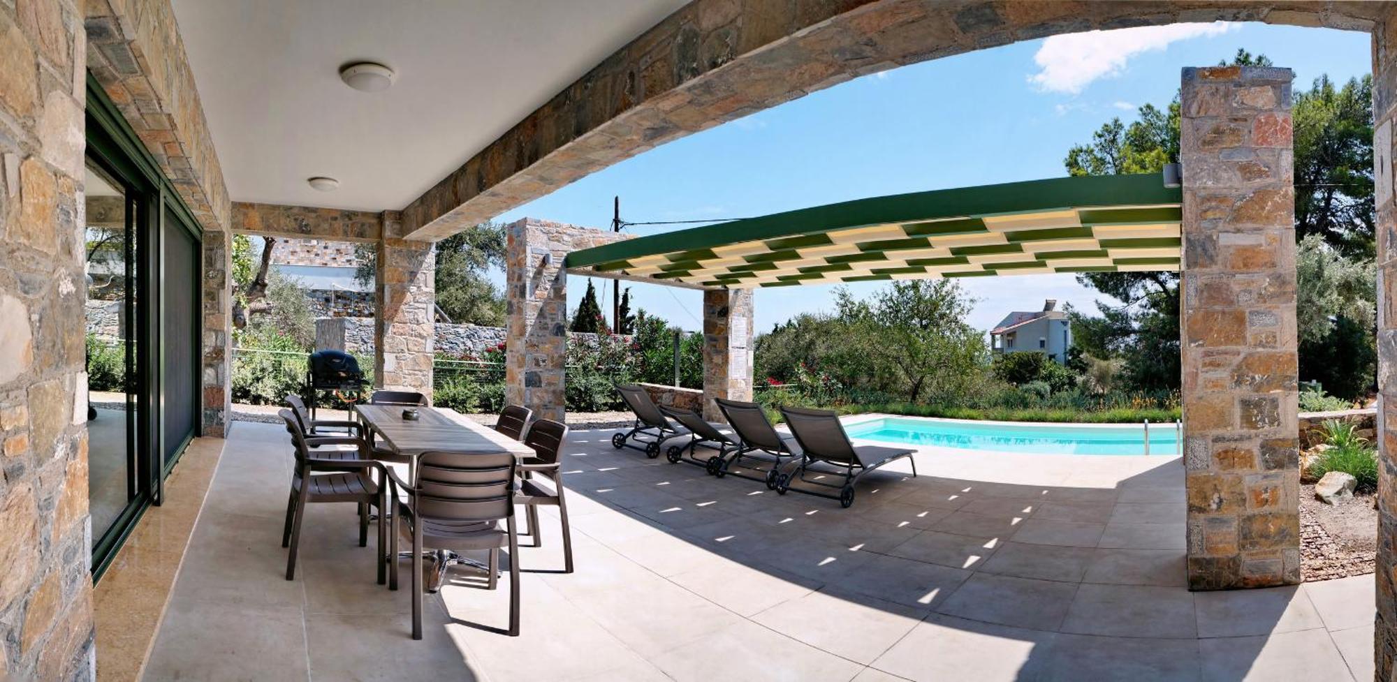 PlomariOuzo Stone House 1 With Private Pool别墅 外观 照片