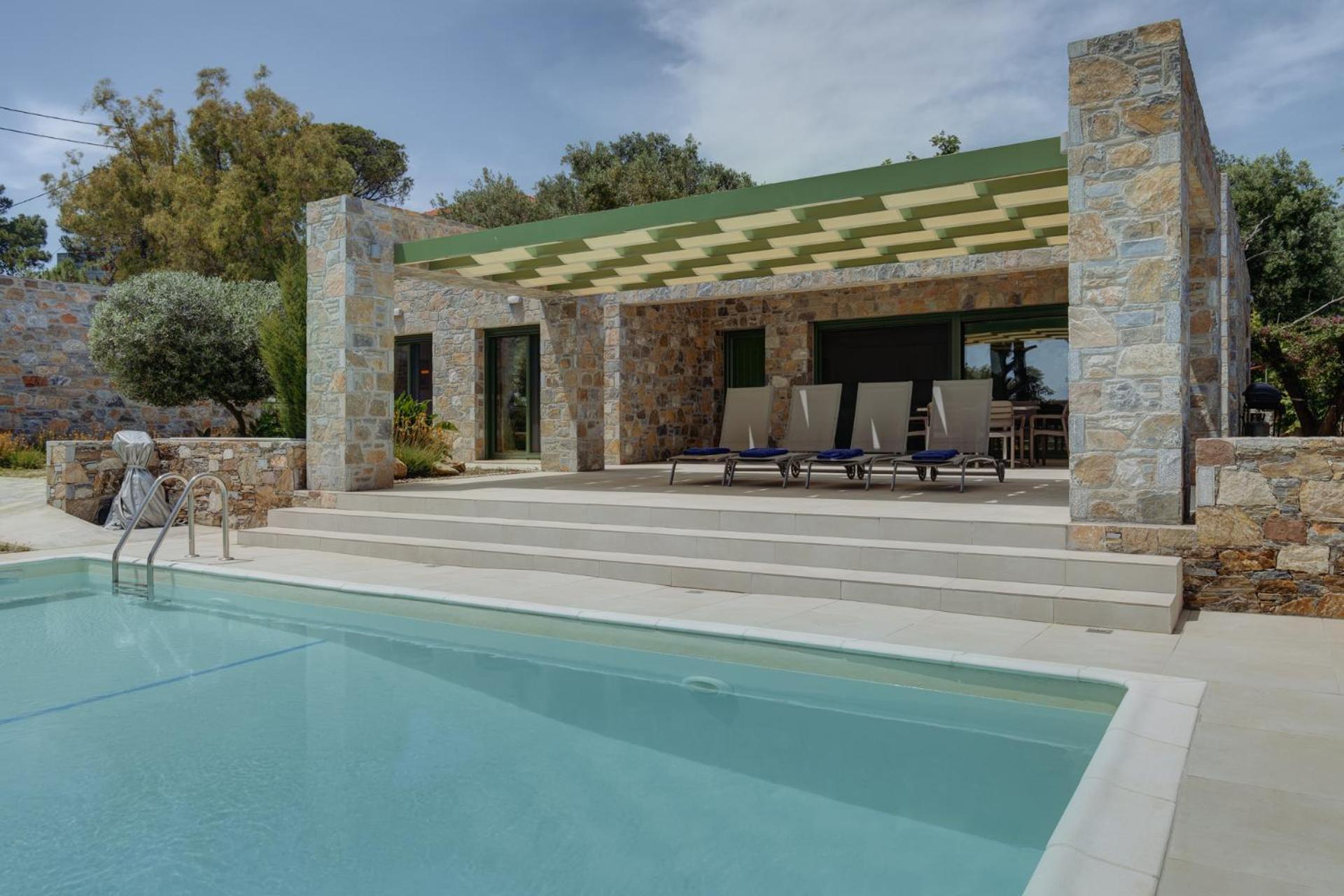 PlomariOuzo Stone House 1 With Private Pool别墅 外观 照片